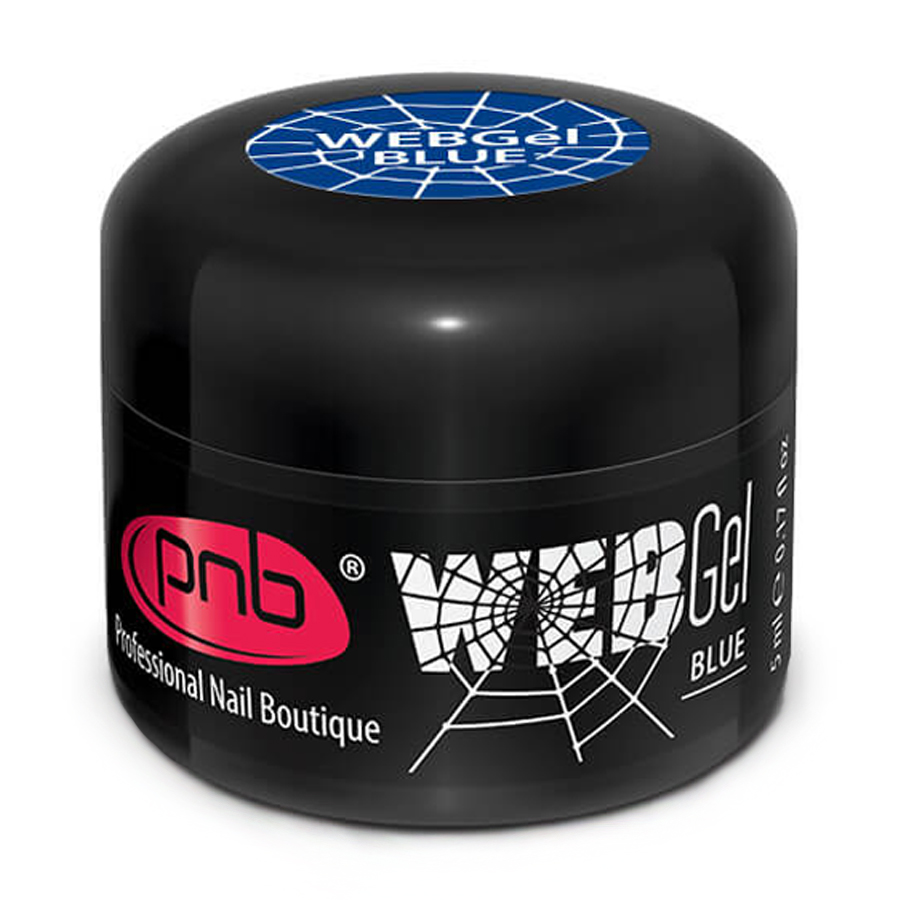 Гель-павутинка для дизайну нігтів UV/LED Web Gel Blue, 5 мл